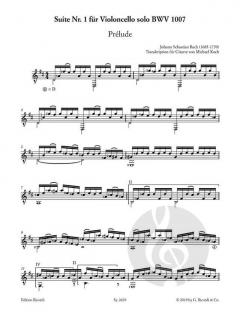 Suite Nr. 1 für Violoncello solo BWV 1007 von Johann Sebastian Bach 