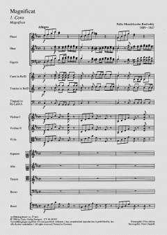 Magnificat in D-Dur von Felix Mendelssohn Bartholdy 