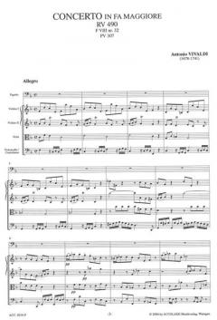 Konzert F-Dur RV 490 von Antonio Vivaldi 