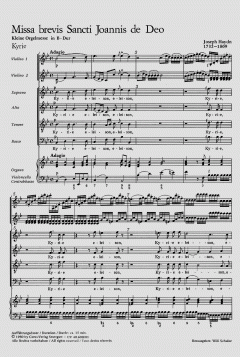 Missa brevis Sti. Joannis de Deo von Joseph Haydn (Download) 