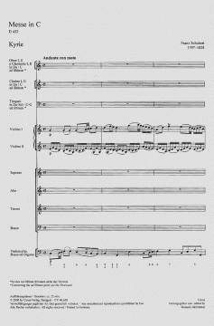 Messe in C-Dur D452 von Franz Schubert (Download) 