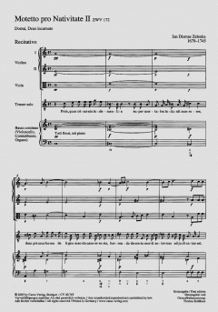Dormi, Deus incarnate ZWV172 (Jan Dismas Zelenka) 