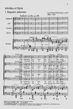 Requiem op. 60 von Josef Gabriel Rheinberger (Download) 