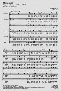 Morgenlied; Hymne (Joseph Gabriel Rheinberger) 