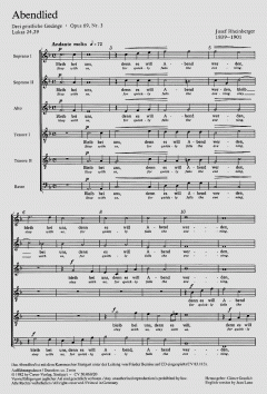Abendlied op 69 Nr. 2 (Joseph Gabriel Rheinberger) 