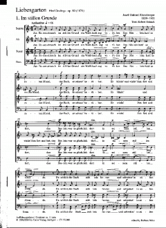 Rheinberger: Liebesgarten op. 80 (Joseph Gabriel Rheinberger) 