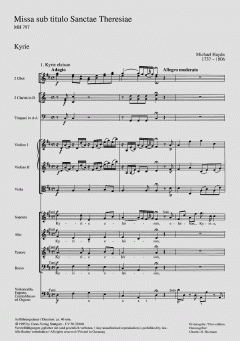Missa sub titulo Sanctae Theresiae (Johann Michael Haydn) 