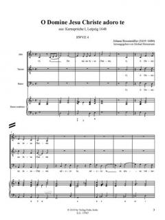 O Domine Jesu Christe adoro te von Johann Rosenmüller 