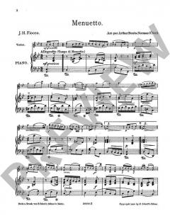 Menuetto von Joseph-Hector Fiocco 