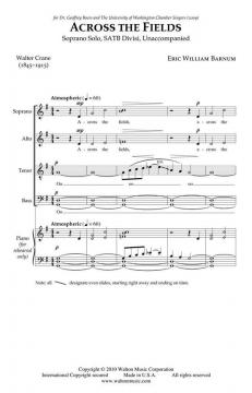 Across the Fields von Eric William Barnum 