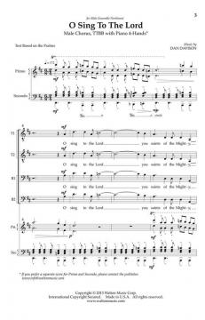 O Sing to the Lord von Dan Davison 