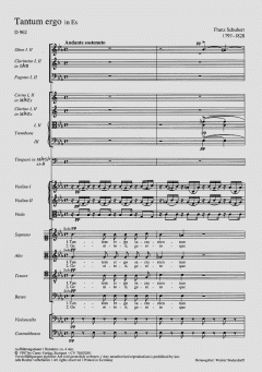 Tantum ergo in Es-Dur D 962 von Franz Schubert 