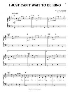 The Lion King (Easy Piano) von Elton John 