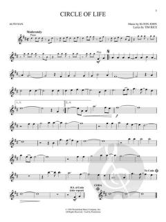 The Lion King for Alto Sax 