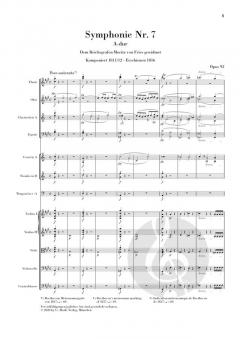 Symphonie Nr. 7 A-dur op. 92 von Ludwig van Beethoven 