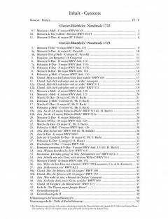 Die Clavier-Büchlein für Anna Magdalena Bach 1722 & 1725 von Johann Sebastian Bach im Alle Noten Shop kaufen (Partitur)
