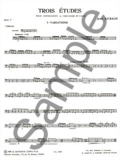 3 Etudes-Percussions et Piano von Jean Emmanuel Aubain im Alle Noten Shop kaufen