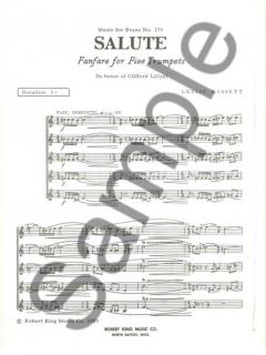 Basset Salute Mfb170 5 Trumpets von Leslie Bassett für 5 Trompeten im Alle Noten Shop kaufen