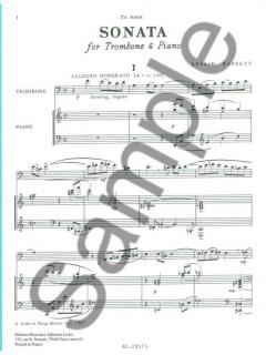 Sonata von Basset für Posaune und Klavier im Alle Noten Shop kaufen