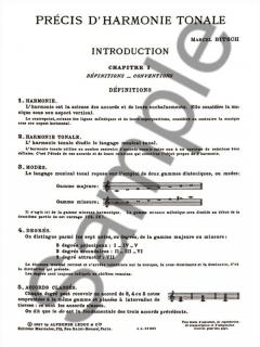 Precis D Harmonie Tonale von Marcel Bitsch 