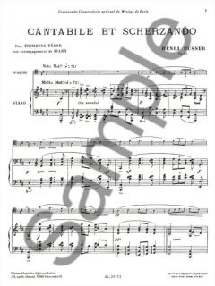 Cantabile et Scherzando Op. 51 von Henri Busser für Tenorposaune und Klavier im Alle Noten Shop kaufen