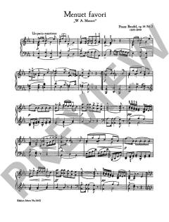 Menuett Favori von Franz Bendel (Download) 