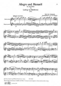 Allegro und Menuett von Ludwig van Beethoven (Download) 