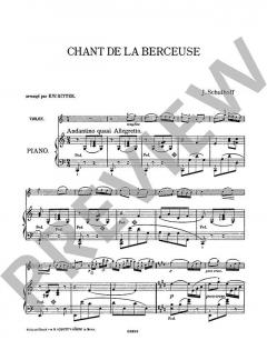 Chant de la Berceuse op. 43/2 von Julius Schulhoff 