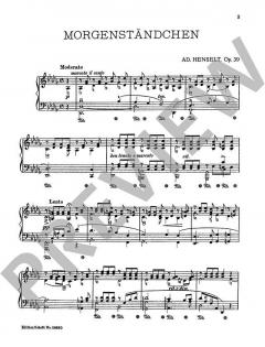 Morgenständchen op. 39 von Adolph Henselt 