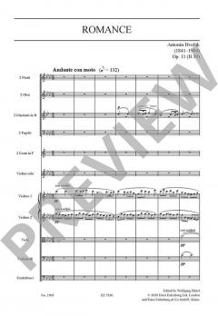 Romance f-Moll op. 11 von Antonín Dvořák 