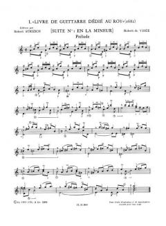Oeuvres Completes Pour Guitare (LP15) von Robert de Visée 