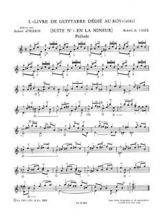 Oeuvres Completes Pour Guitare (LP15) von Robert de Visée 