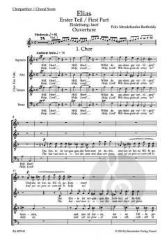 Elias (Elijah) op. 70 von Felix Mendelssohn Bartholdy 