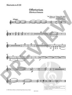 Offertorium Gloria et honore von Carl Maria von Weber 