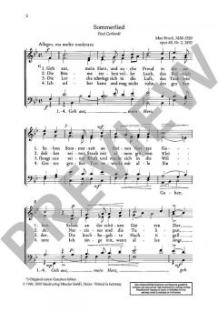Gebet / Sommerlied / Unser lieben Frauen Traum von Max Bruch (Download) 