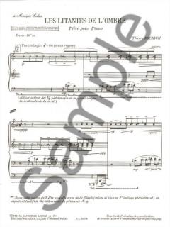 Litanies De L Ombre von Thierry Escaich 