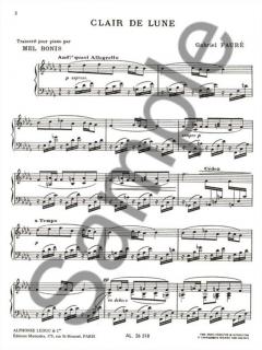 Clair De Lune Op.46 No.2 von Gabriel Fauré 