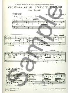 Variations Sur Un Theme De Machaud (Jean Jacques Grunenwald) 