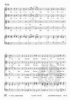 Missa brevis F-Dur von Johann Valentin Rathgeber 