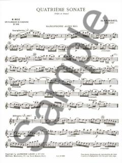 Sonate Nr. 4 (Flute Trav.) von Georg Friedrich Händel 