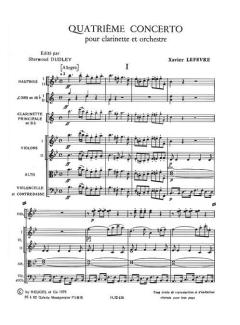 Concertos Nr.4 et Nr.6 pour Clarinette et Orchestre von Lefevre im Alle Noten Shop kaufen (Partitur)