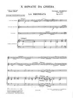 10 Sonates Da Chiesa Op. 4/Op. 8 (Giovanni Legrenzi) 