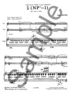 Sigma (Np2-1) von Alain Louvier für Violine und Klavier im Alle Noten Shop kaufen