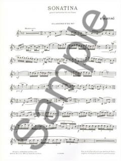 Sonatina von Bohuslav Martinu 