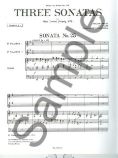 3 Sonatas von Johann Pezel 