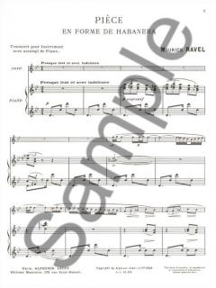 Piece En Forme De Habanera von Maurice Ravel 