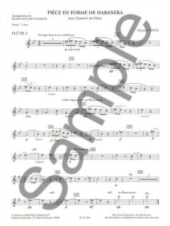Piece En Forme de Habanera pour Quatuor de Flutes von Maurice Ravel 