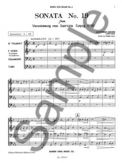 Sonata Nr. 19 von Gottfried Reiche 