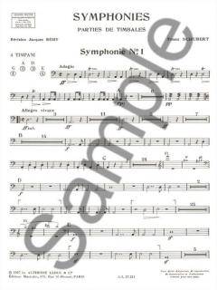 Franz Peter Schubert: Symphonies - Timpani Parts 