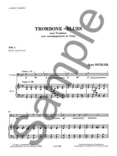 Trombone Blues von Jean Sichler für Posaune und Klavier im Alle Noten Shop kaufen
